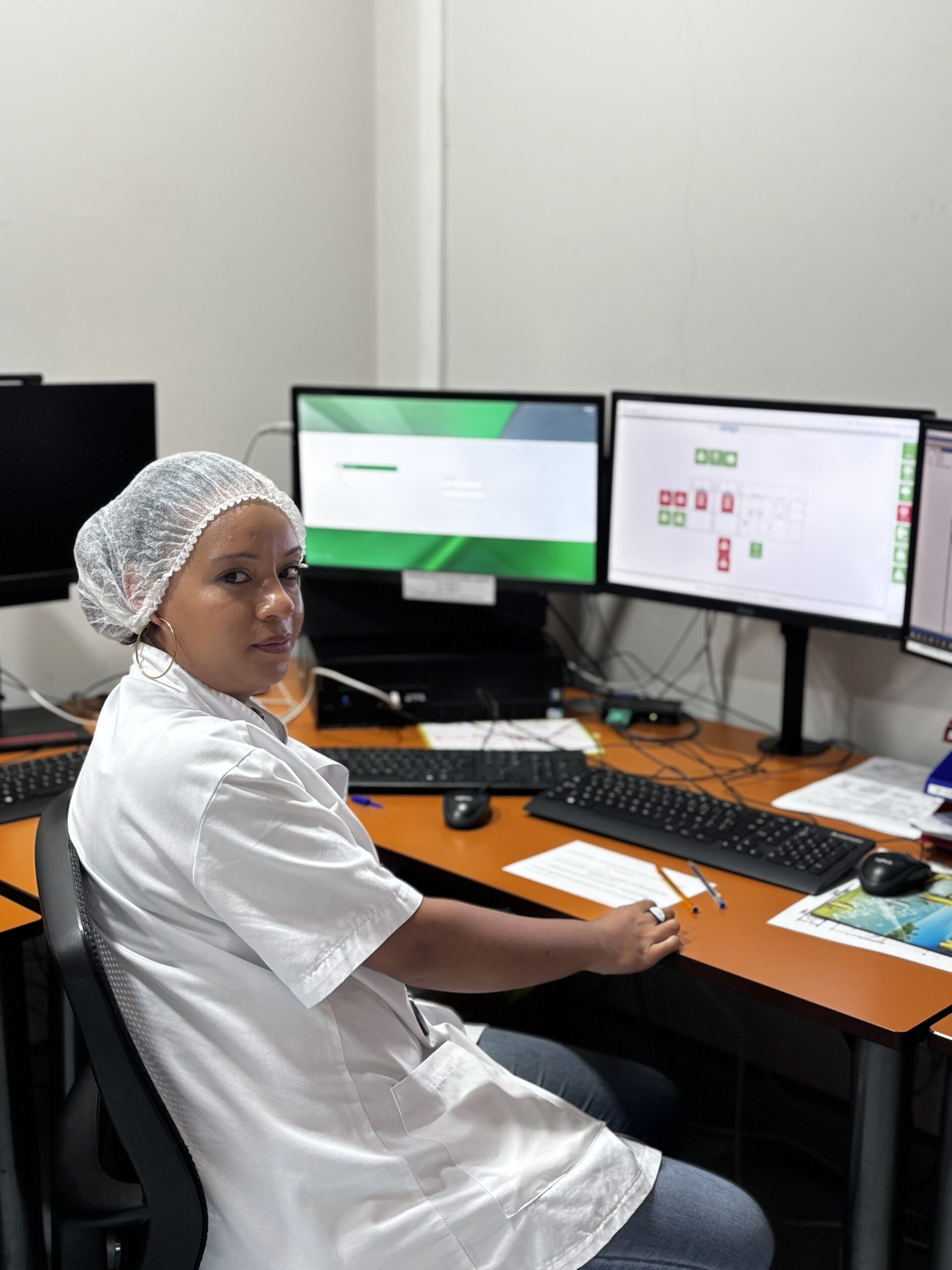 Emma Hoarau au travail