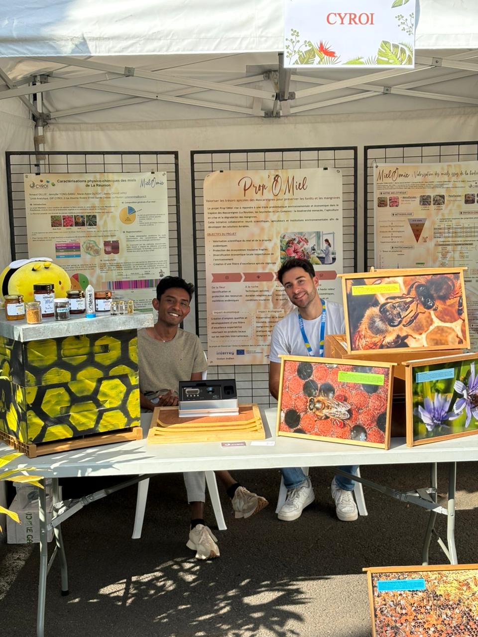 Stand Prop'OMiel à la pépinière du Port